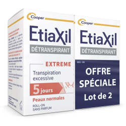 ETIAXIL DETRANSPIRANT AISSELLES Peaux Normales - Roll-on Lot de