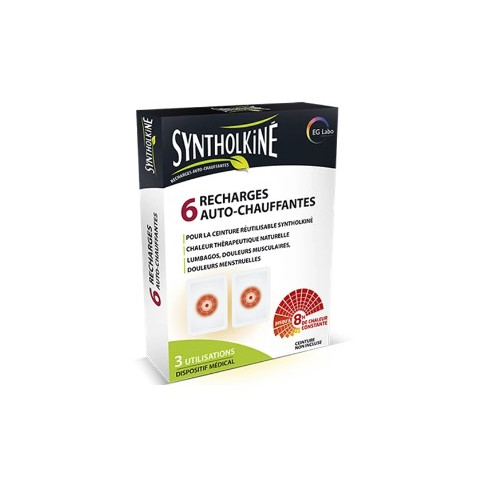 SYNTHOLKINE Patchs Auto Chauffants - 6 Recharges