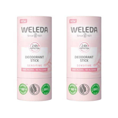WELEDA Deodorant Stick Sensitive - Lot de 2x50g