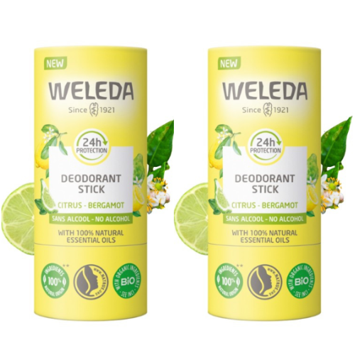 WELEDA Deodorant Stick Citrus-Bergamot - Set of 2x50g