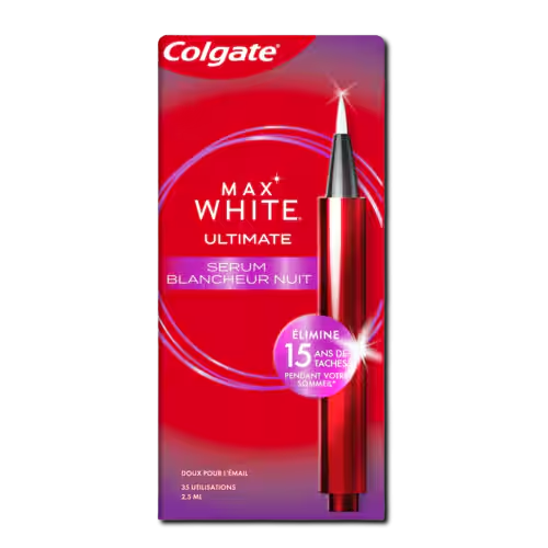 COLGATE MAX WHITE ULTIMATE Sérum Blancheur Nuit - 2.5ml