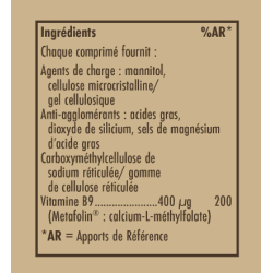 SOLGAR METAFOLIN (Vitamine B9) 400µg - 50 Comprimés