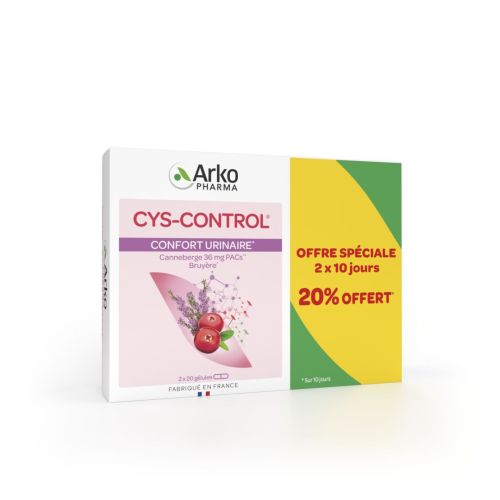 ARKOPHARMA CYSCONTROL Urinary Comfort - 2x20 Capsules