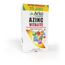 AZINC VITALITE Vitamines Minéraux - 120+30 Gélules