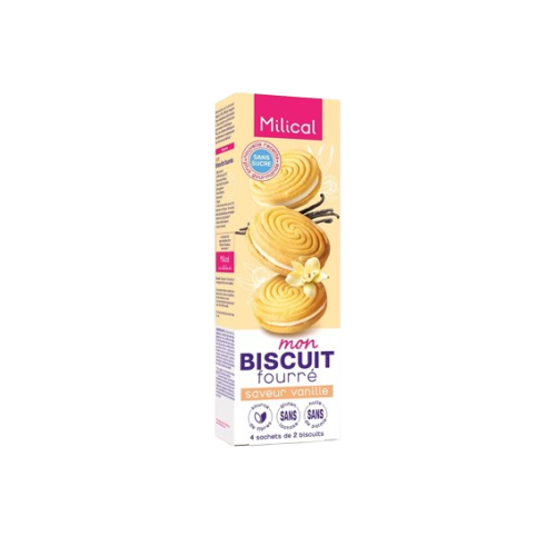 MILICAL BISCUITS Fourrés à la Vanille - 8 Biscuits