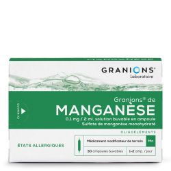 GRANIONS DE MANGANESE 0,1mg/2ml - 30 ampoules