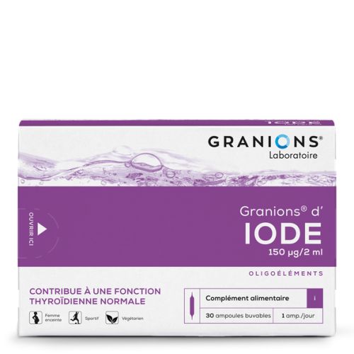 GRANIONSD'IODE - 30 ampoules