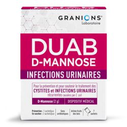 GRANIONS DUAB D-MANNOSE Cystites et Infections Urinaires - 7 Sachets