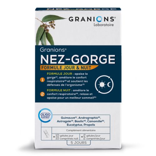 GRANIONS NEZ GORGE - 10 Gélules + 10 Comprimés