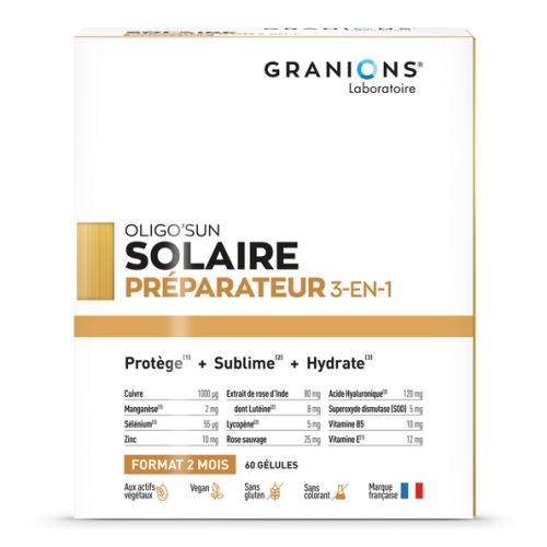 GRANIONS SOLAIRE Préparation 3 en 1 - 60 Gélules