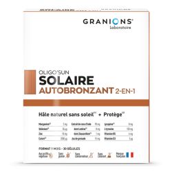 GRANIONS SOLAIRE Autobronzant 2 en 1 - 30 Gélules