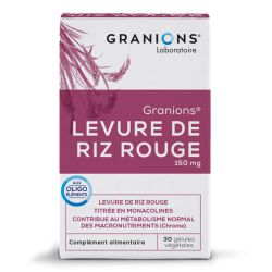 GRANIONS LEVURE DE RIZ ROUGE 150mg - 30 gélules