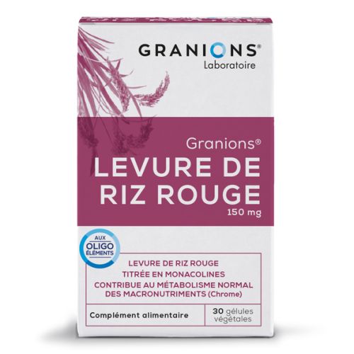 GRANIONS LEVURE DE RIZ ROUGE 150mg - 30 capsules
