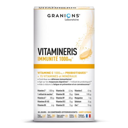 GRANIONS VITAMINERIS Immunité 1000mg - 30 Effervescent Tablets