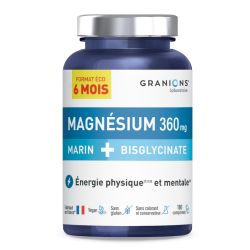 GRANIONS MAGNESIUM BISGLYCINATE 360mg - 180 Tablets