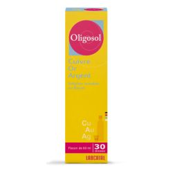 OLIGOSOL Cuivre Or Argent solution buvable 60 ml