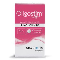OLIGOSTIM Zinc Cuivre - 40 comprimés sublinguaux