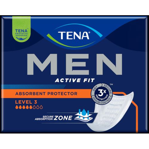 TENA MEN ACTIVE FIT Niveau 3 Super - 16 Protections Fuites Urinaires