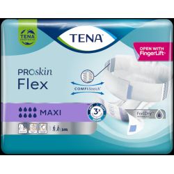 TENA PROSKIN FLEX MAXI Taille M - 22 Changes complets d'incontinence avec ceinture 