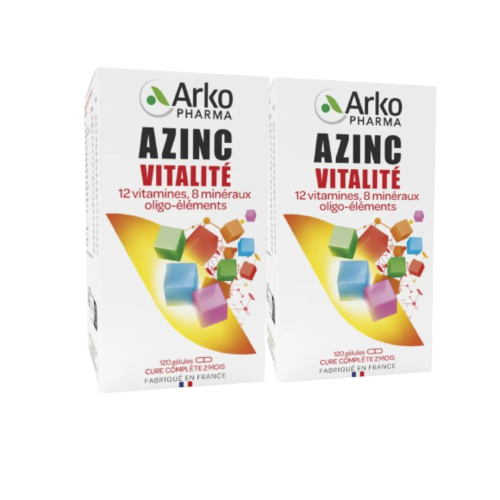 copy of AZINC Vitalité Vitamines Minéraux - 120+30 Gélules