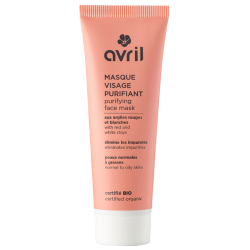 AVRIL MASQUE VISAGE PURIFIANT Argiles Rouges et Blanches - 50ml