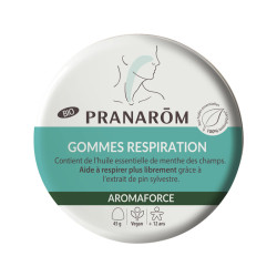 PRANARÔM AROMAFORCE Gommes Respiration BIO - 45 Gommes