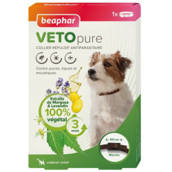 BEAPHAR VETOPUR CHIENS CHIOTS Collier Répulsif Antiparasitaire