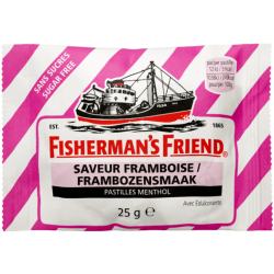 FISHERMAN ORIGINAL Pastilles Framboise Sans Sucre - 25g