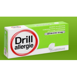 DRILL Allergie Cetirizine 10mg - 7 Comprimés à sucer