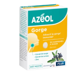 PILEJE AZEOL Gorge Goût Miel Citron - 30 Comprimés à Sucer