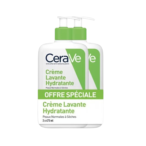 CERAVE Crème Lavante Hydratante - lot de 2 x 473ml