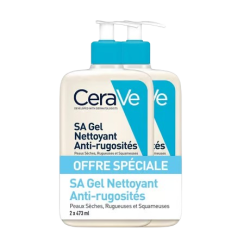 CERAVE SA Gel Nettoyant Anti-rugosités - lot de 2 x 473 ml