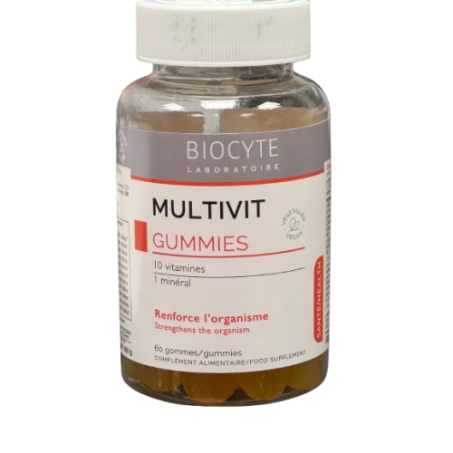 BIOCYTE MULTIVIT GUMMIES Goût Citron - 60 Gommes | Pharmacie en