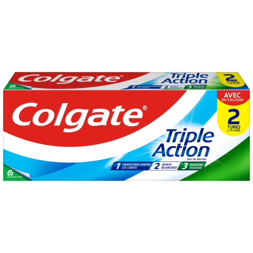 COLGATE DENTIFRICE TRIPLE ACTION - 100ml | Pharmacie en ligne