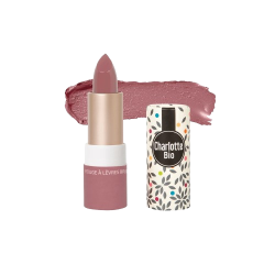Rouge à Lèvres Satiné Couleur Caramel Bio - Teinte 506 Rose Corail, 3.5 G, Sans Parabène, Hypoallergénique